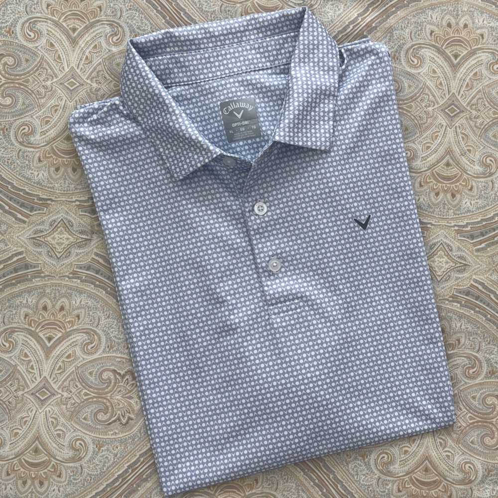 Callaway Blue Signature Logo Polo Shirt